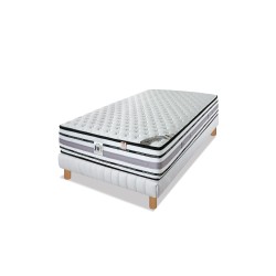 ENSEMBLE LE PLAZA LUXE - Matelas 1 Place + 1 Sommier